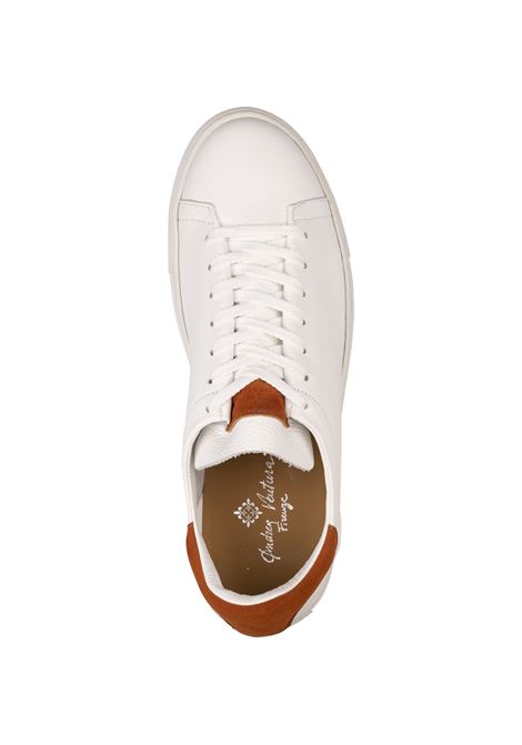 Sneakers In Pelle Bianca Con Spoiler Arancione ANDREA VENTURA | PF-GIANNUTRICERVO BIANCO 9000+CACH. URAGAN